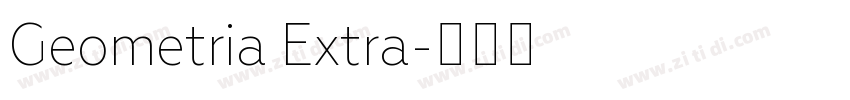 Geometria Extra字体转换